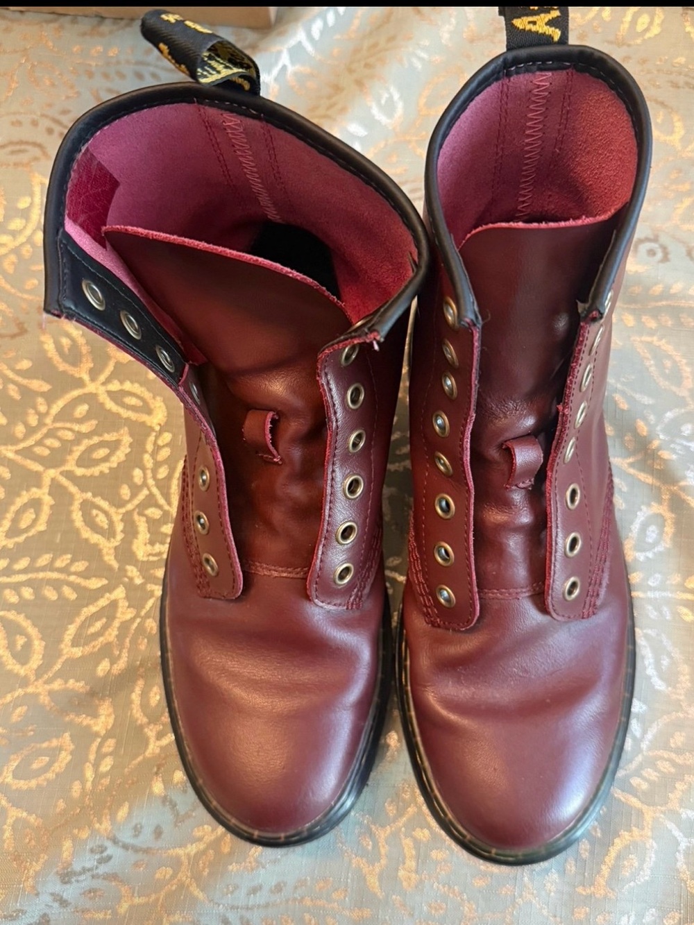 Dr. Martens Zavala Red Leather Shoes Women’s US 7